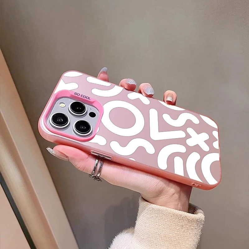 Geometric Illusions Shockproof Trendy New Style Creative Phone Case For iPhone 16 Pro Max 15 Plus 14 13 12 11 XR X XS 8 7 Cover