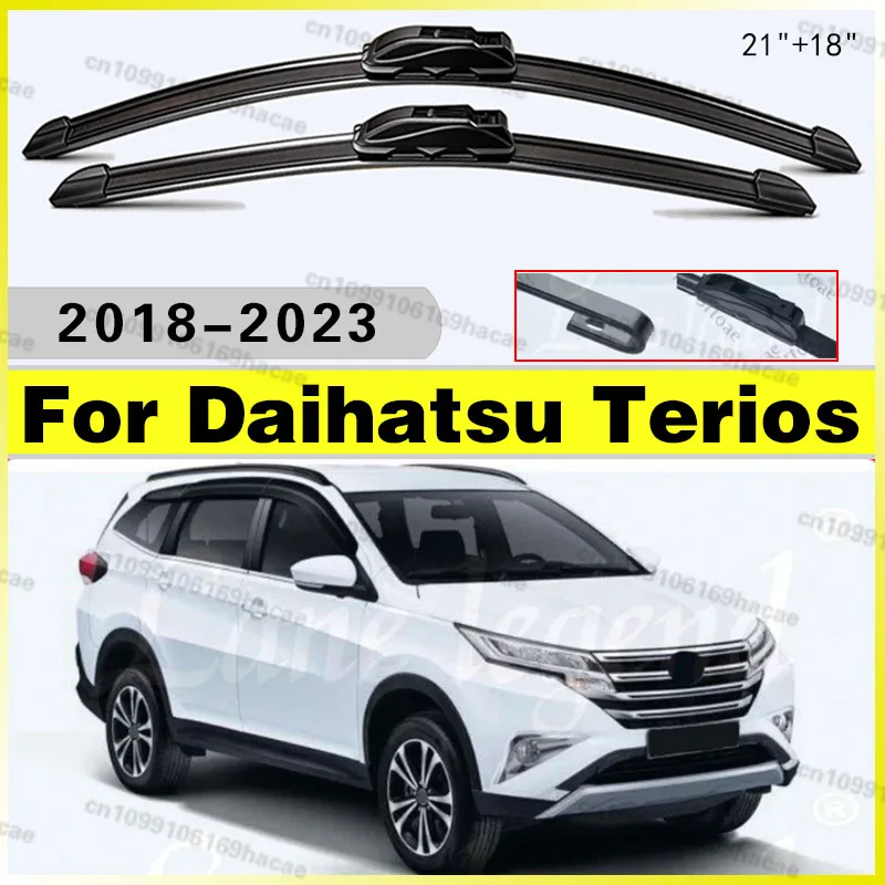 Escobillas limpiaparabrisas delanteras para Daihatsu Terios Toyota Rush F800 F850 MK3 2018 ~ 2023, accesorios para parabrisas de coche