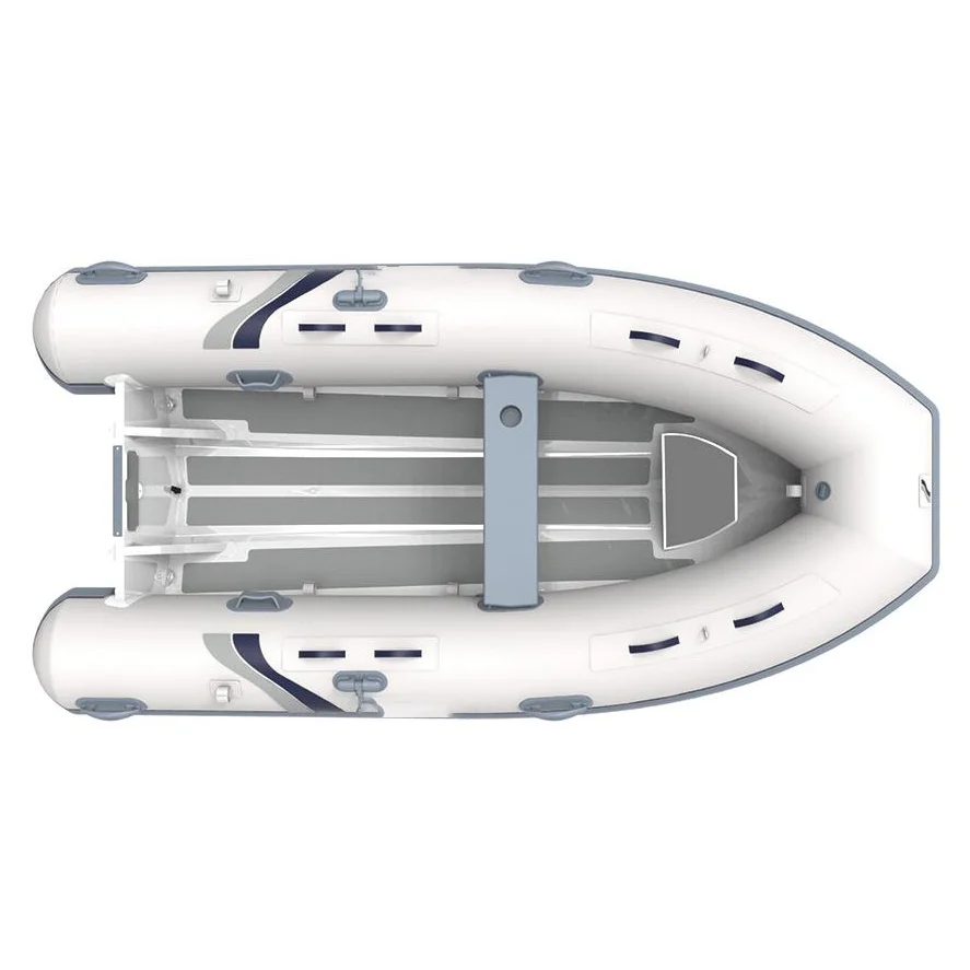 3.1m Aluminum Hull RIB Boat 10.2ft Rigid Inflatable Yacht Tender 4 Person Barcos De Pesca with Bow Locker 15HP Max