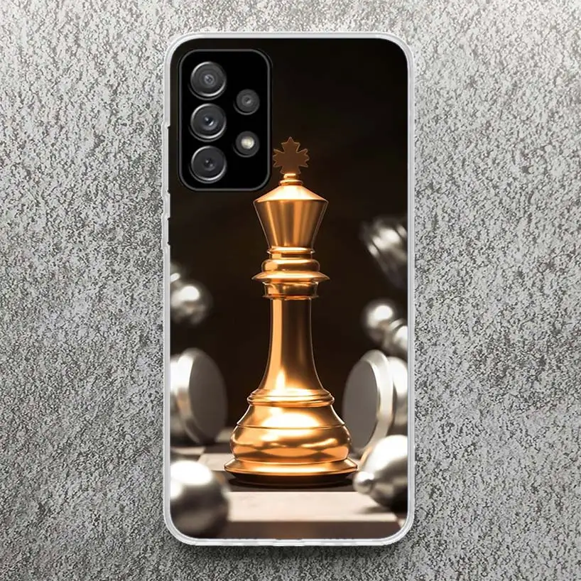 Competitive Chess Game Print Soft Case for Samsung A51 A50 A21S A70 A71 Phone Shell A31 A41 A10 A20E A30 A40 A6 A7 A8 A9 Pattern