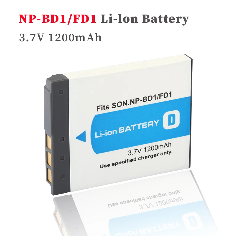 

1200mAh NP BD1 NP-BD1 NP-FD1 Camera Battery for Sony Cyber-shot DSC-T200 DSC-T2 DSC-T70 DSC-T300 Replaceable Li-lon Batteries