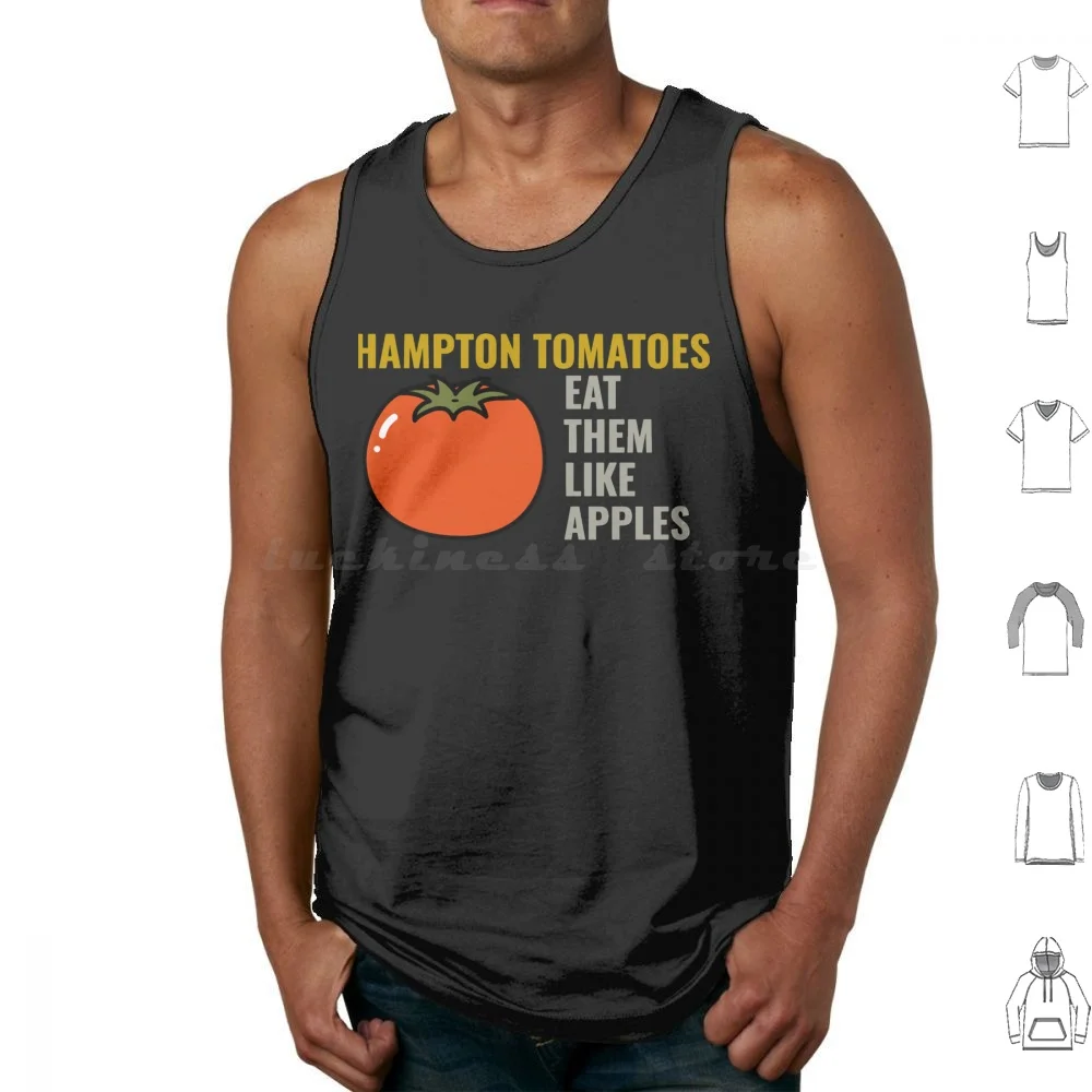 Hampton Tomatoes Tank Tops Print Cotton Jerry Seinfeld George Kramer Tv Funny 90S Cosmo Kramer Elaine Benes Sitcom Comedy