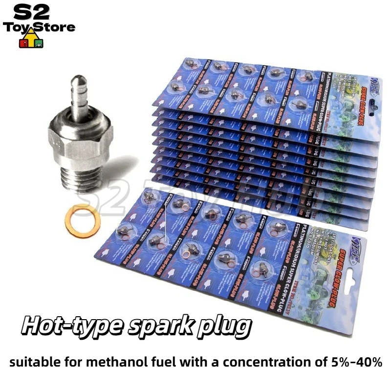 

HSP Universal No 8 Glow Plugs N3 N4 Platinum Iridium Super Glow Plugs For RC Car Methanol Engine Original Replacement Parts