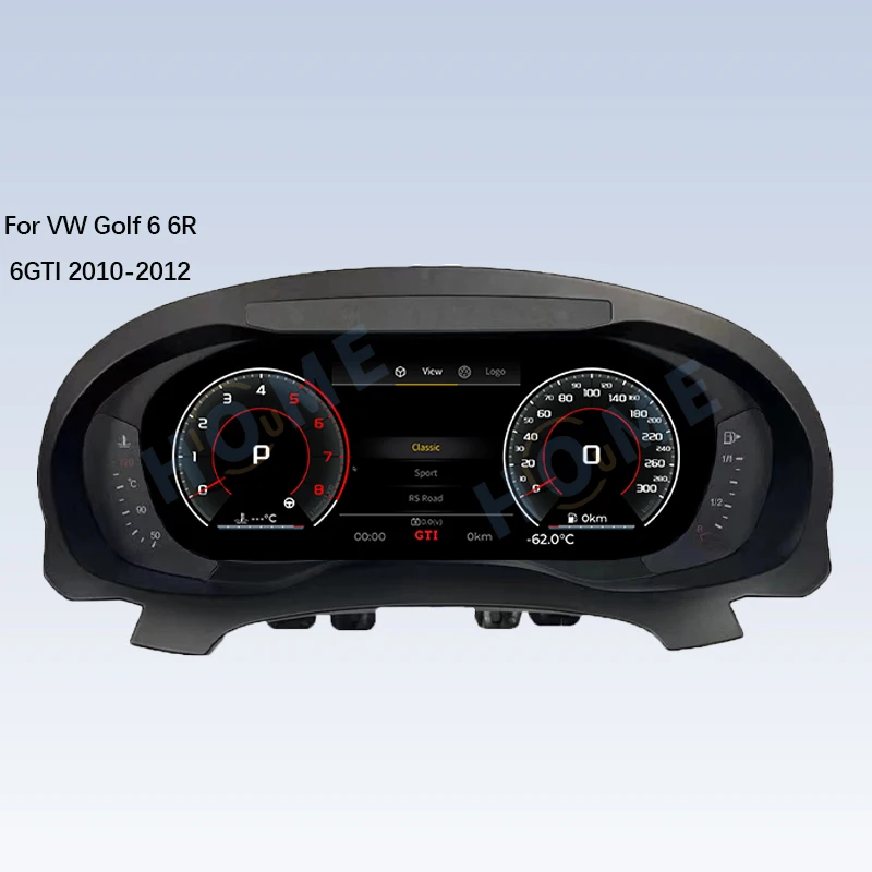 

10.25 " LCD Speed Cluster Dashboard Navigation for VW Golf 6 6R 6GTI 2010-2012 Speedometer Panel Virtual Cockpit Digital
