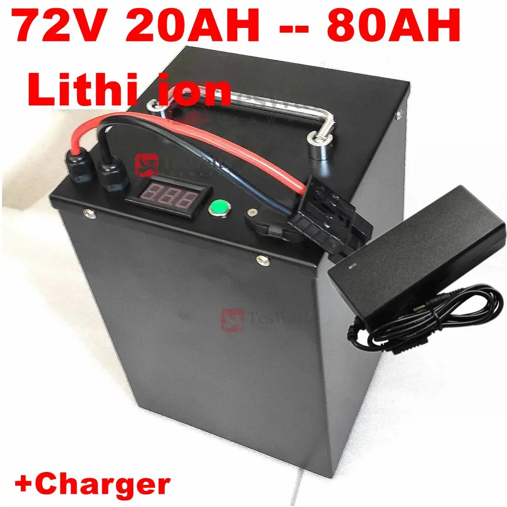 

72V 20AH -- 80AH Lithium -ion battery with BMS for motorcycle electric car pedal energy golf cart