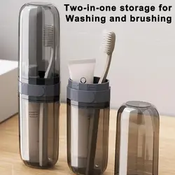 Toothbrush Travel Case Covered Toothbrush Toothpaste Holder Dustproof Toothpaste Storage Container Leak-Proof Design for Hygiene