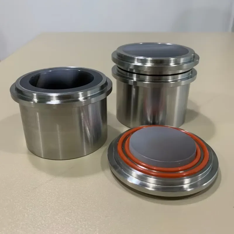 i Agate Grinding Jar 50ml with Stainless Steel Jacket-Compatible Retsch PM200/400 Industrial Ceramic Lab Ball Mill