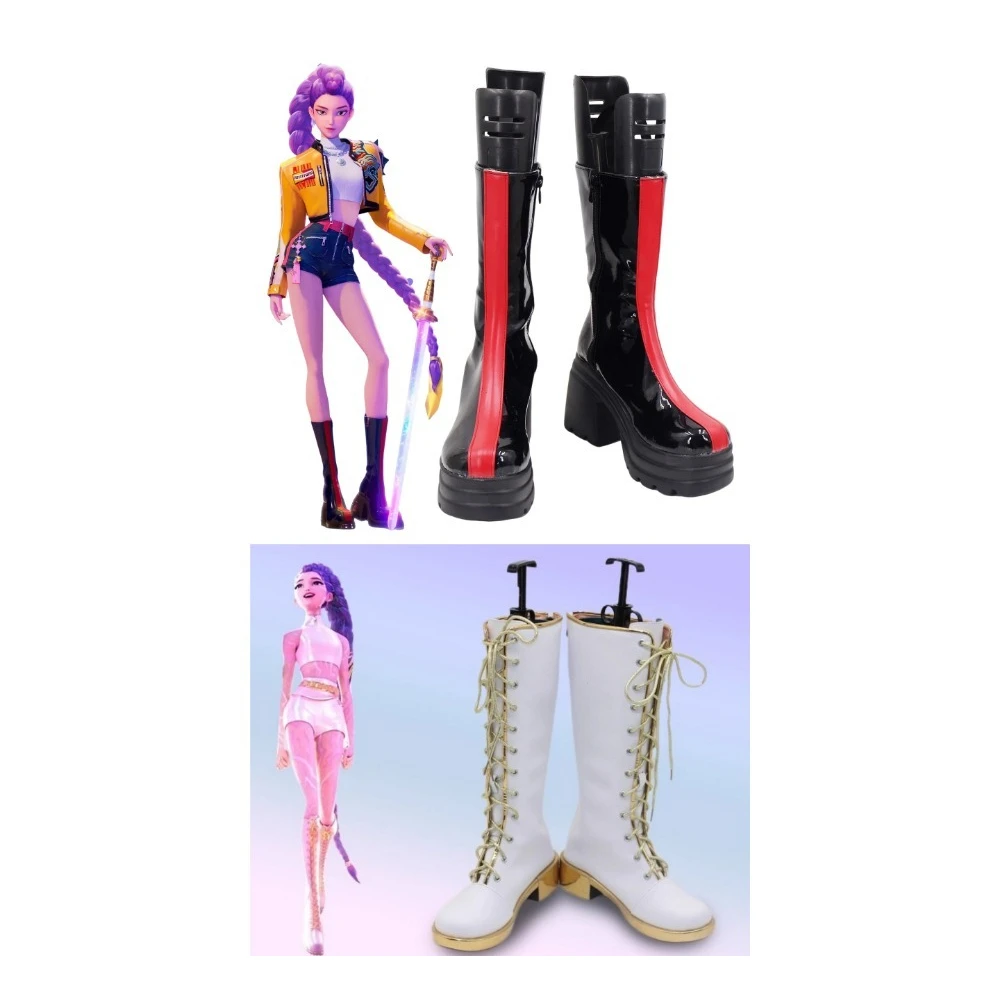 

Fulujiacos anime Kpop Demon Hunter Cosplay shoes Rumi Zoey Mira Cosplay shoes Performance Clothes Halloween