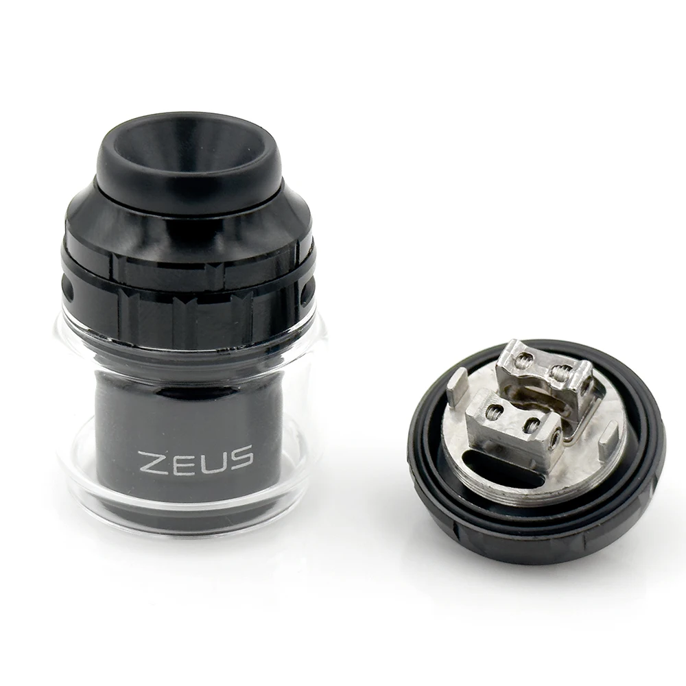 Vmiss Zeus X RTA Atomizer 4.5ml Tank 25mm Coil Wicks 810 Drip Tip Airflow Leakproof for 510 Thread Vape Mod