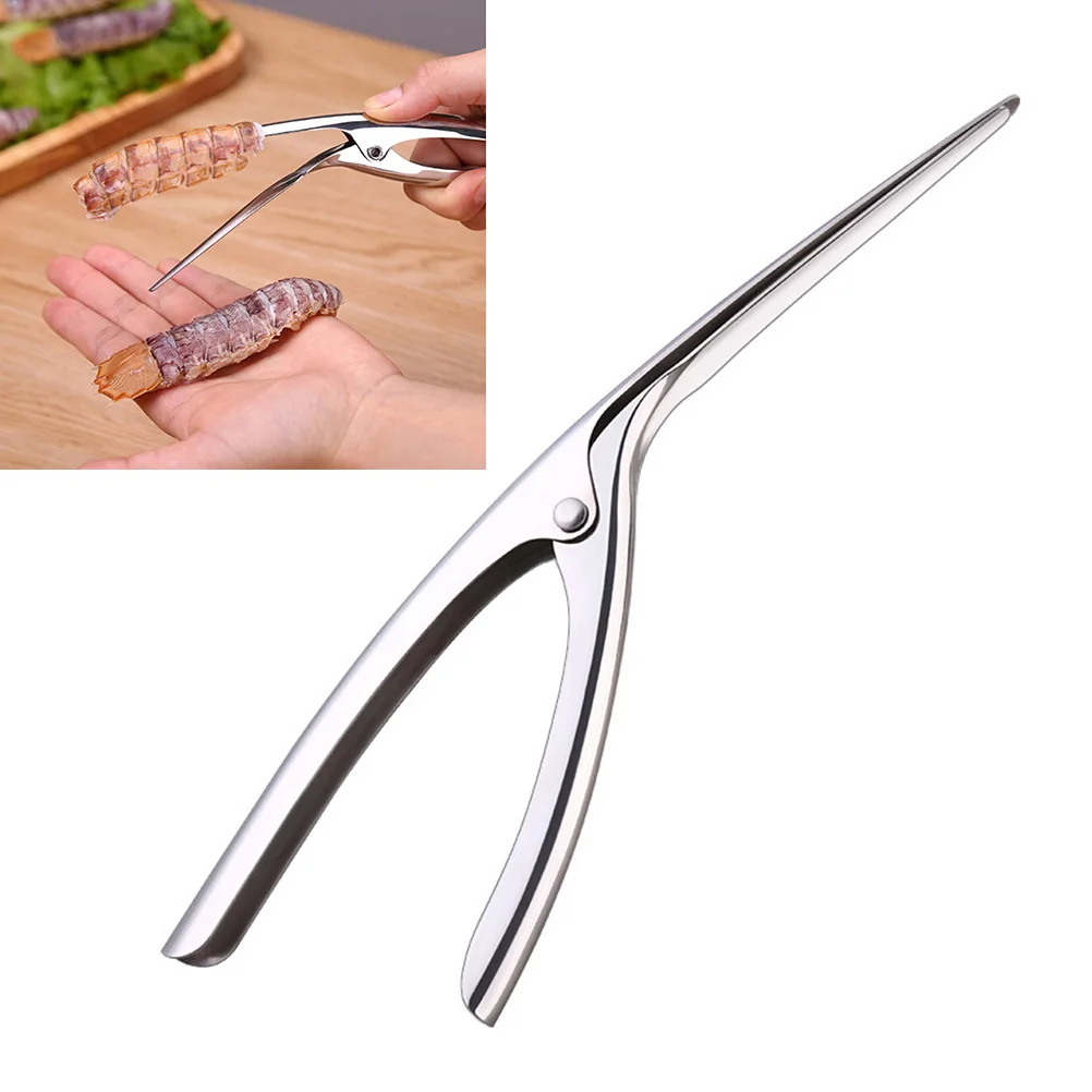 

Shelling Artifact Shellfish Sheller Seafood Cracker Easy Opener Stainless Steel for Lobster Crawfish Prawns Shrimp Multi Use