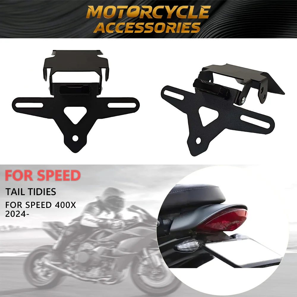 

Кронштейн для заднего номерного знака мотоцикла Speed 400X с подсветкой, комплект для снятия заднего крыла (Tail Tidy Fender Eliminator) для Speed 400X 2024-