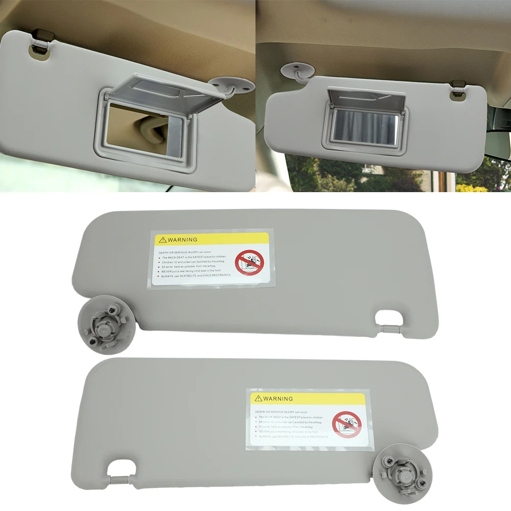 Sun Visor With Makeup Mirror For Chevrolet Aveo Cruzez Sonic Spark Sunshading Driver Passenger Side Sunvisor Sunshield Assembly