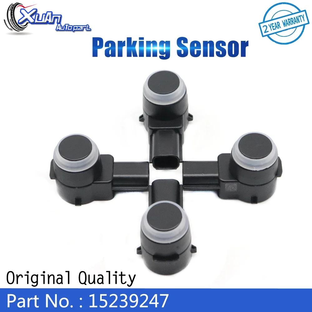 

XUAN 4PCS Reverse Backup Parking Bumper Park Assist Object Sensor 15239247 For GMC Chevy Buick Cadillac 06-18 25961317
