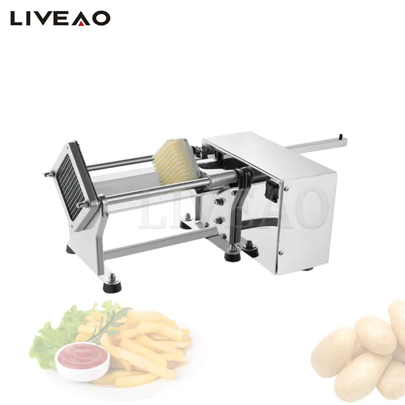 Electric Potato Chip Cutter French Fries Cutter Vegetable Fruit Cutting Machine Commercial Home Kitchen Equipment