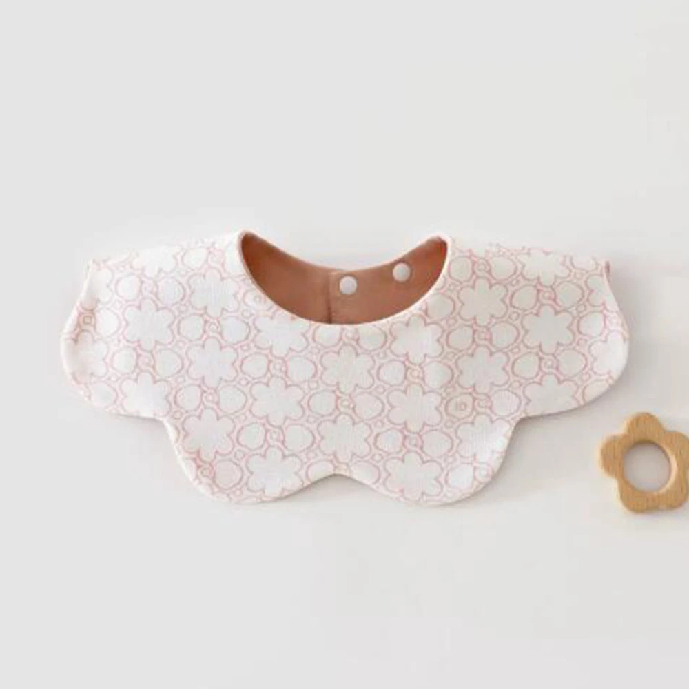 Baby Drool Bibs Cotton Waterproof Breathable 360° Rotating Newborn Feeding Apron Baby Bandana Bib for Newborn Infant Unisex