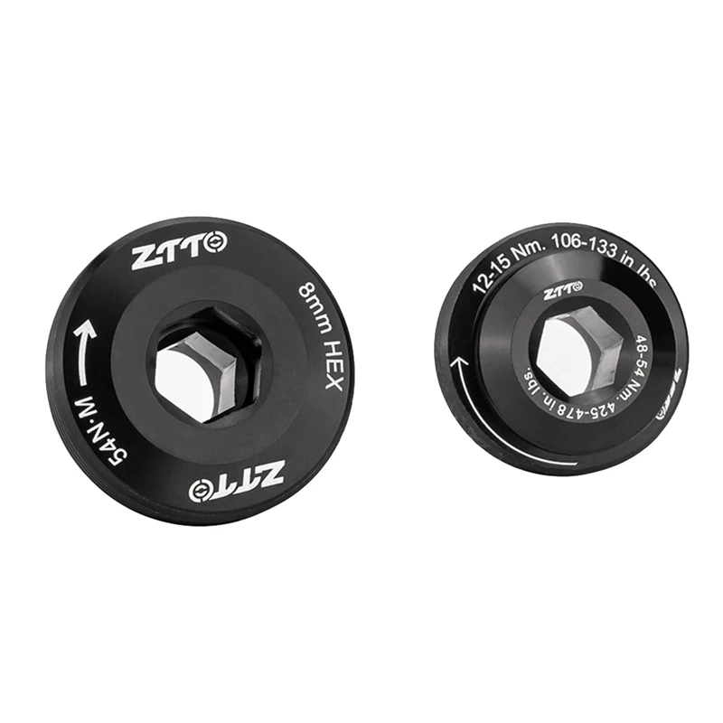 For ZTTO 1 PCS Black Aluminum Alloy Bicycle Crank Screw Cap Road Bike Crankset Cover Caps Bolt For NX GX XX1 EAGLE DUB M18 M30