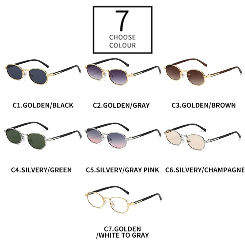 SHAUNA Ins أزياء شعبية البيضاوي الرجال النظارات الشمسية تتجه التدرج النساء فاسق ظلال UV400