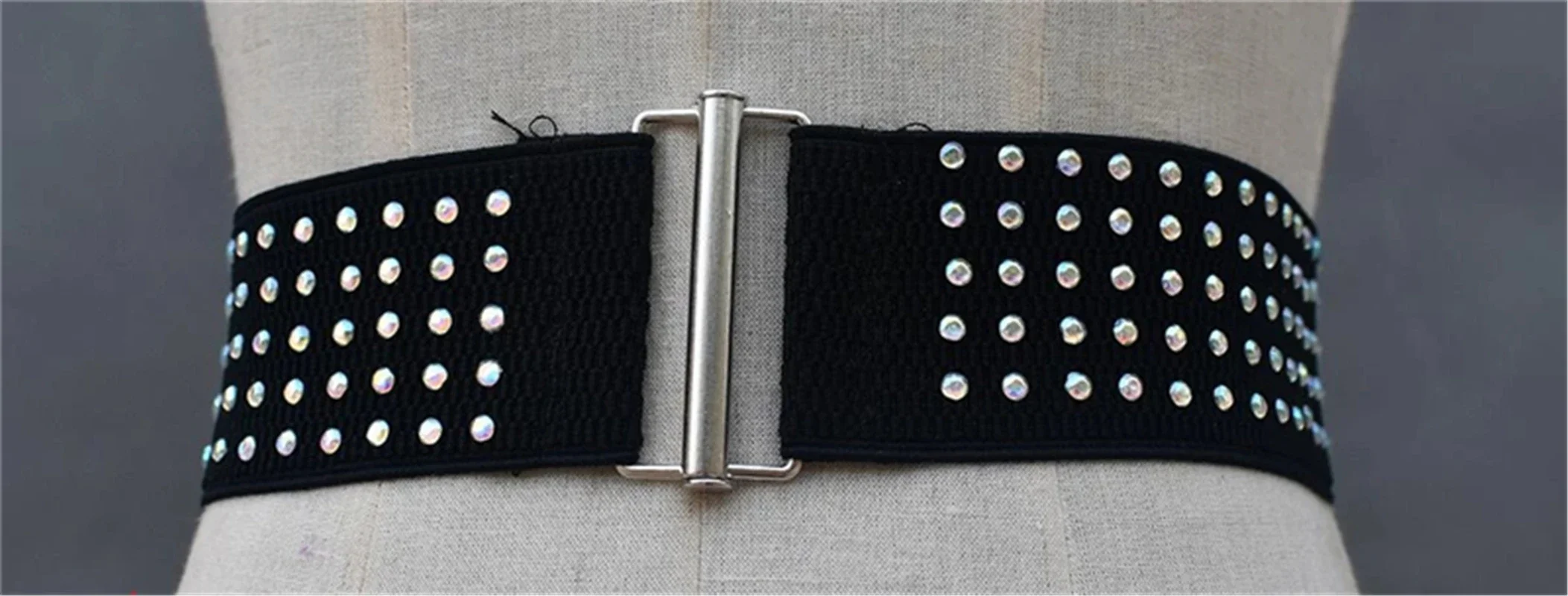 Ceinture de taille perlée avec biscuits pour femmes, ceinture élastique pour la danse latine, robe de valse de salon, costume de mode de luxe, 2024