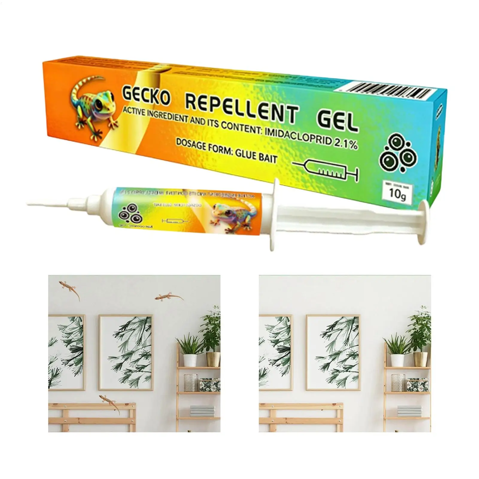 10g Long-Lasting Scented Precise Trap Keep Gecko Away Outdoor Bait Gecko Control Bait For Counter Cabinet Bathroom Tile Grout