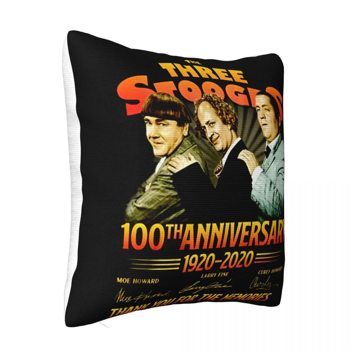 The Three Stooges 100Th Anniversary 1920 2020 Thank You For The Memories Pillow Case