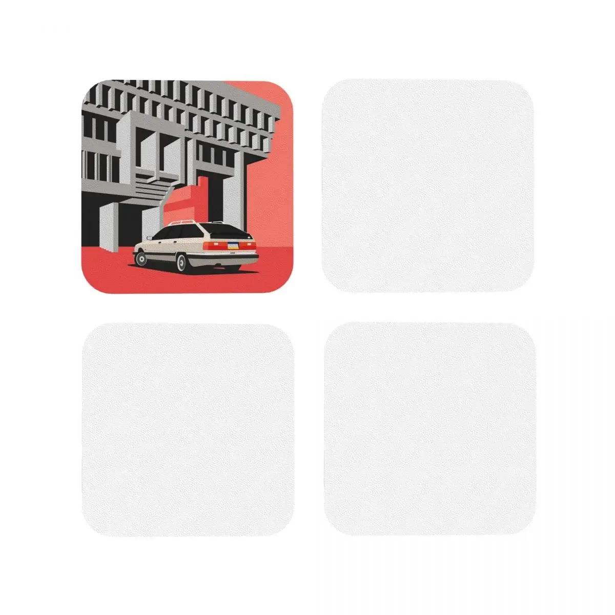 Audi 200 Avan Coasters Kitchen Placemats Non-slip Insulation Cup Coffee Mats For Decor Home Tableware Pads Set of 4