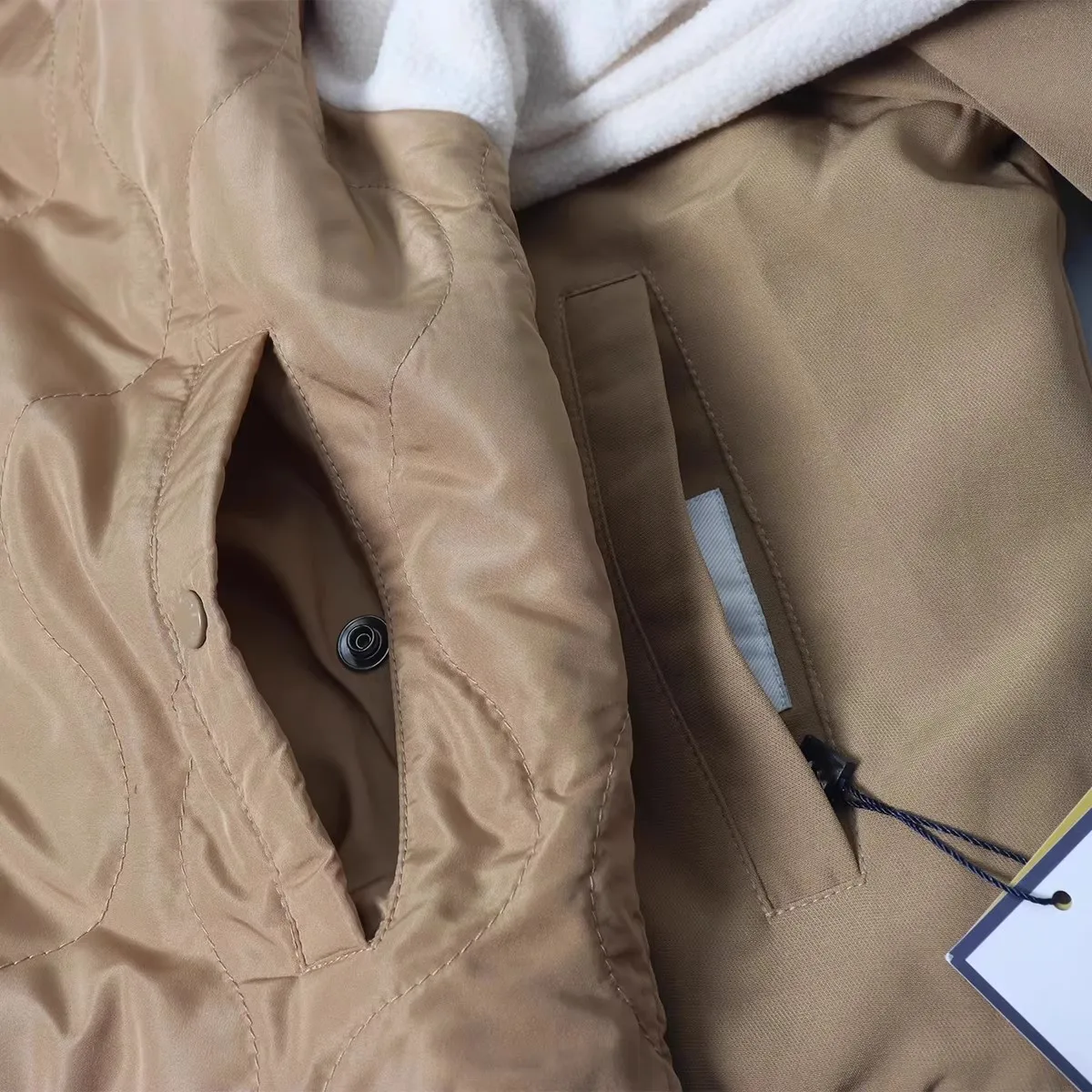 

Thiened Cotton Jaet for Women Stand Collar Two-Sided Wear Baseball Sle Casual Warm Autumn Winter Faion Commute Wear