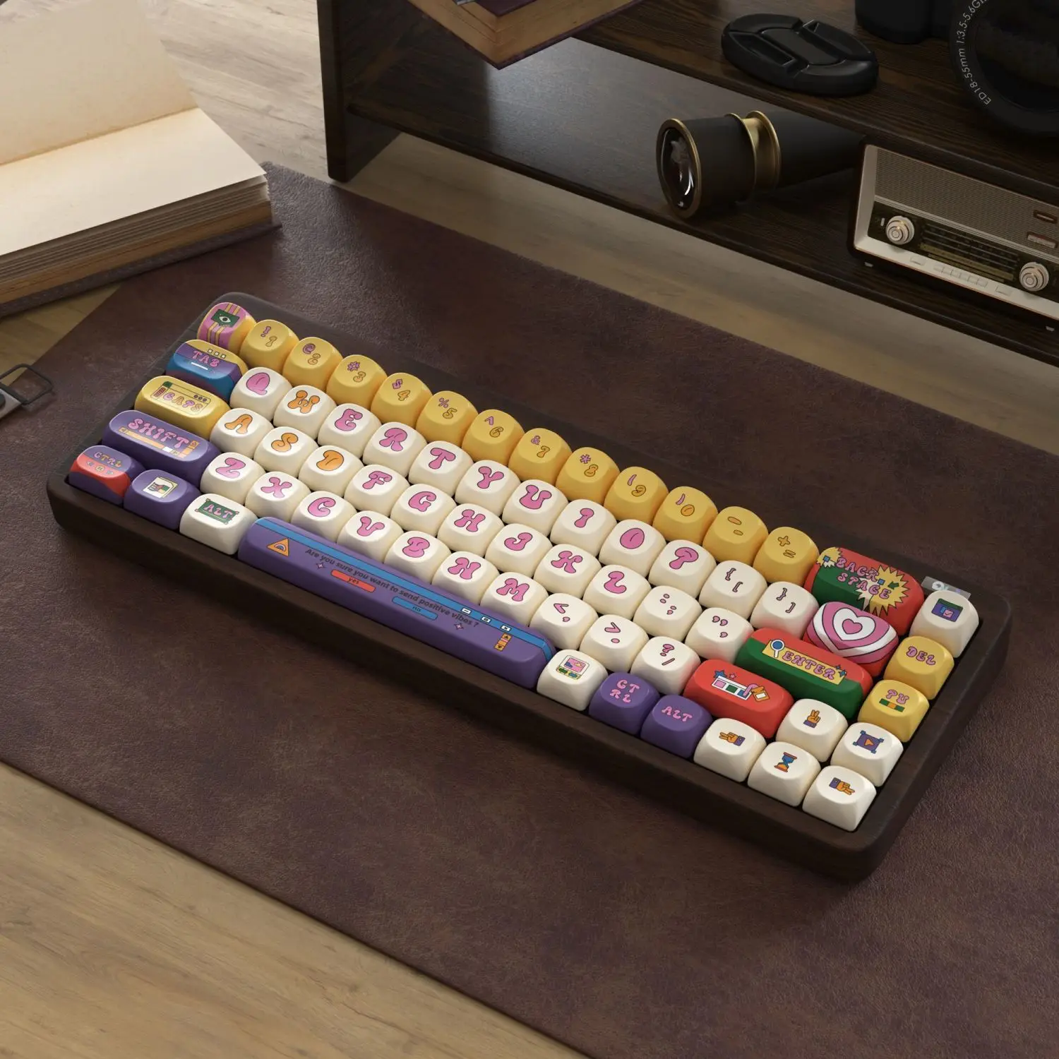 

Custom ISO Keyboard Keycaps 136 Key Five Side Dye Sub PBT Keycaps SOA Profile for Cherry Gateron MX Switches Mechanical Keyboard