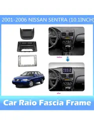 Suitable for Nissan Almera (N16) Sentra central control navigation DVD face frame modification panel variable set frame