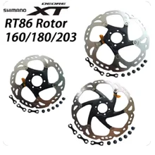Shimano deore xt rt86 disco de freio 6 parafusos tecnologia ponto gelo mtb mountain bike disco 160mm 180mm 203mm