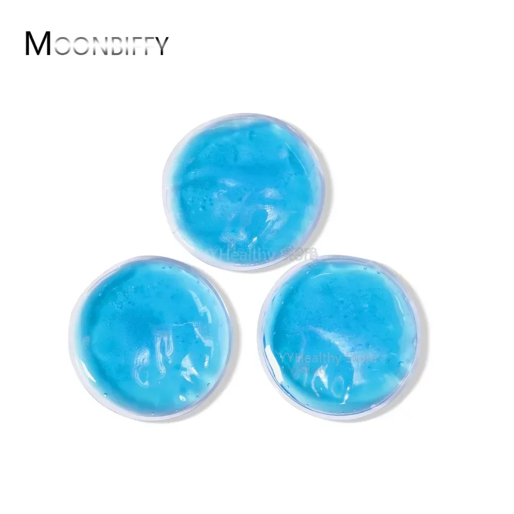 1Pc Reusable Ice Cold Hot Gel Pack Round Shape Therapy Microwave Heat Pain Relief Good To Use Eye Care Tool Sleepmask Parche