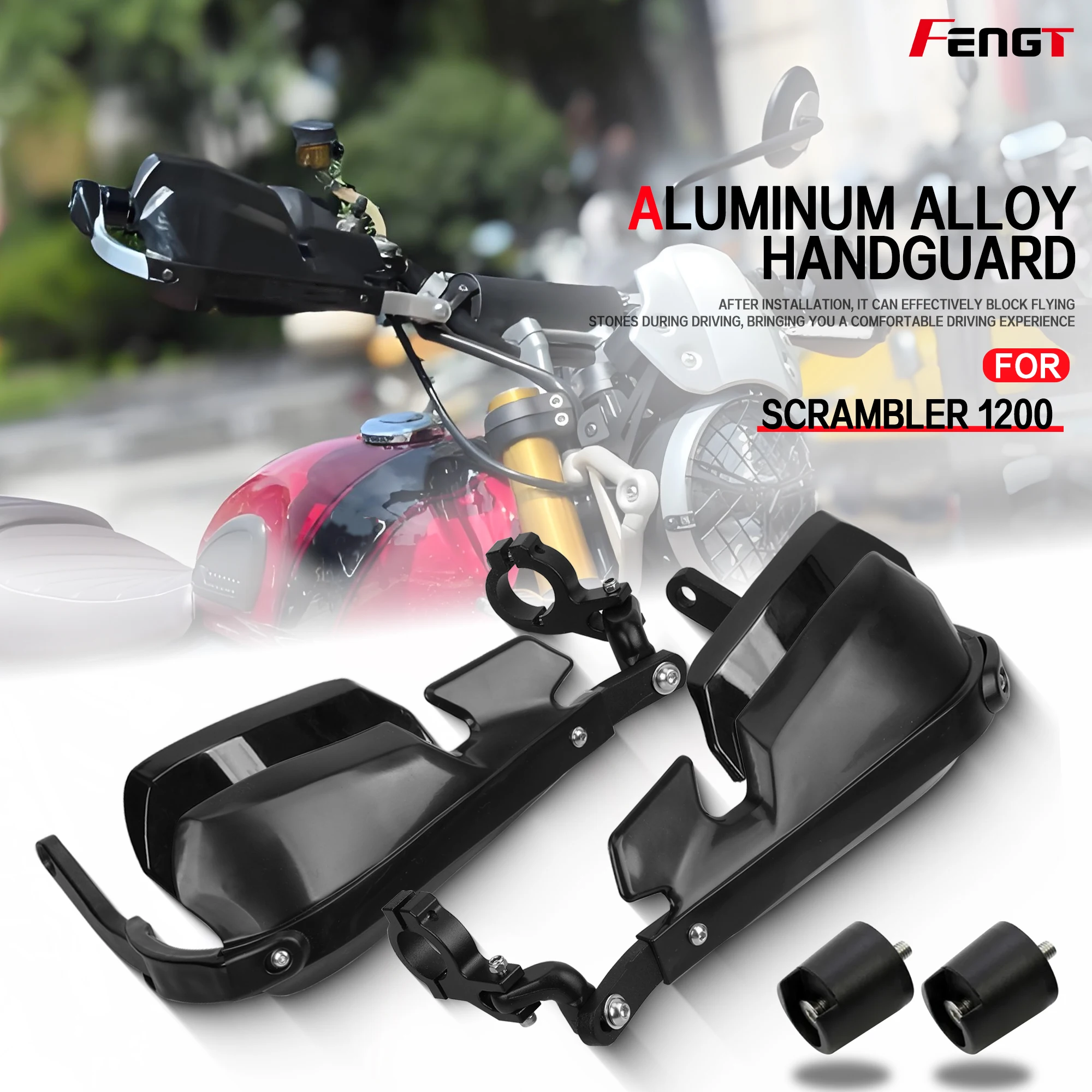 

Aluminum Alloy Handlebar Handguard For Scrambler1200 Scrambler900 Handguard Hand Guard Handlebar Protection Scrambler 900 1200