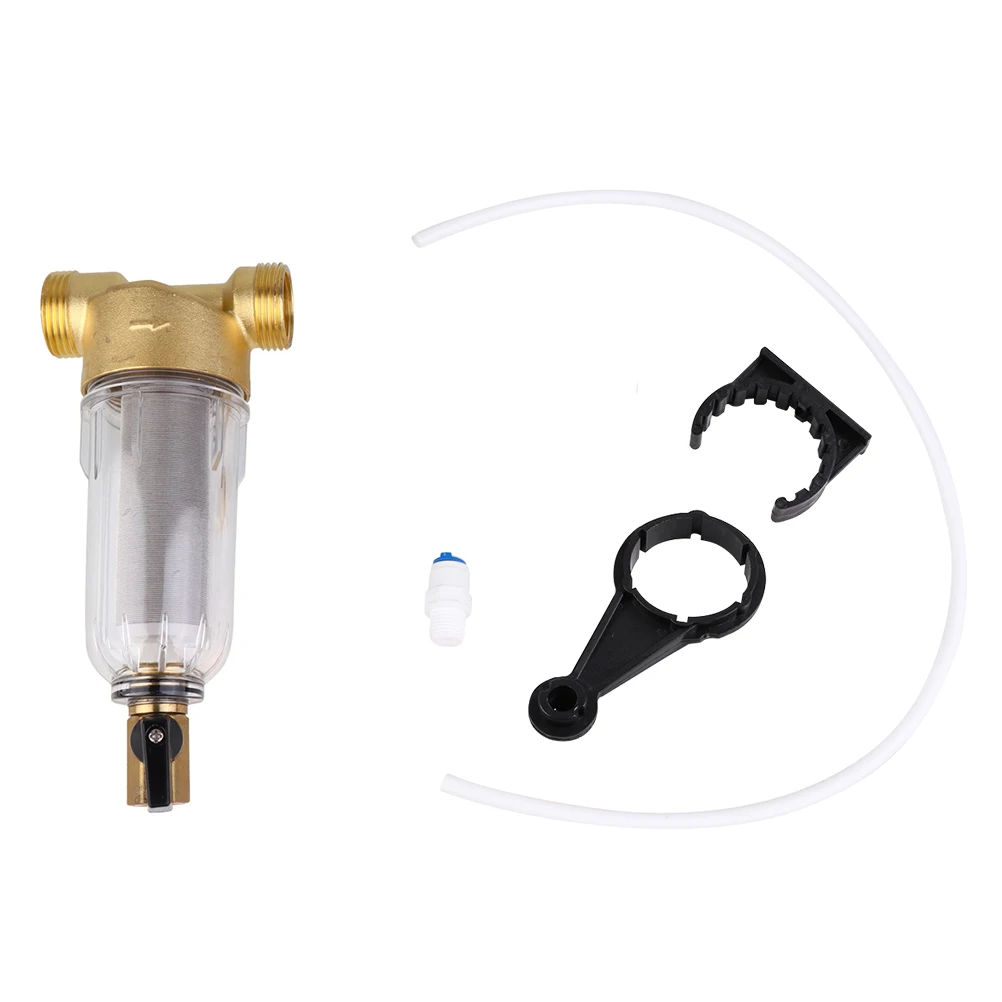 

Prefilter Faucet Water Descaling Stainless Steel Sediment Purifier Home Filter Copper Organic Glass Dustproof Corrosion