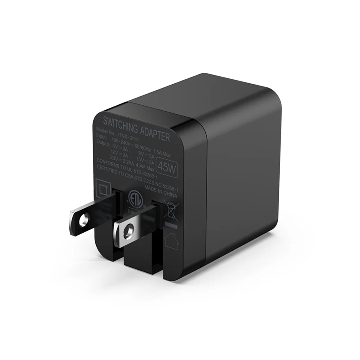 ABNJ PD 45W USB C Charger Fast Charging Adapter Type C Cable for Switch 2 Switch/OLED/Lite US Plug - view 4