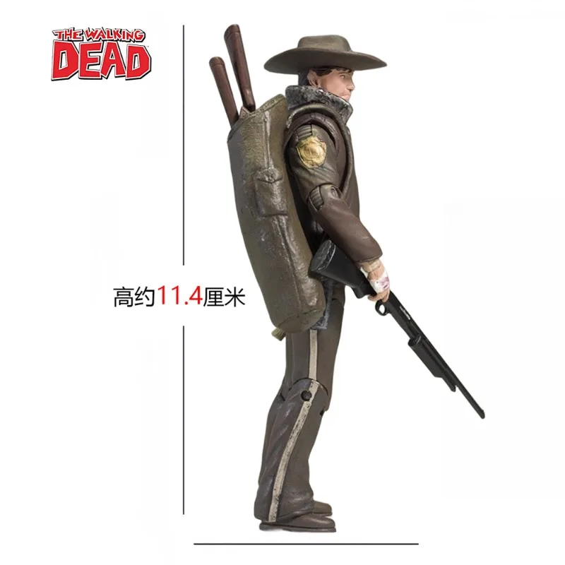 Auf Lager 4,5 Zoll Action figur Offizier Rick Grimes das wandelnde tote Anime Star Spielzeug puppe Sammlung Geschenk