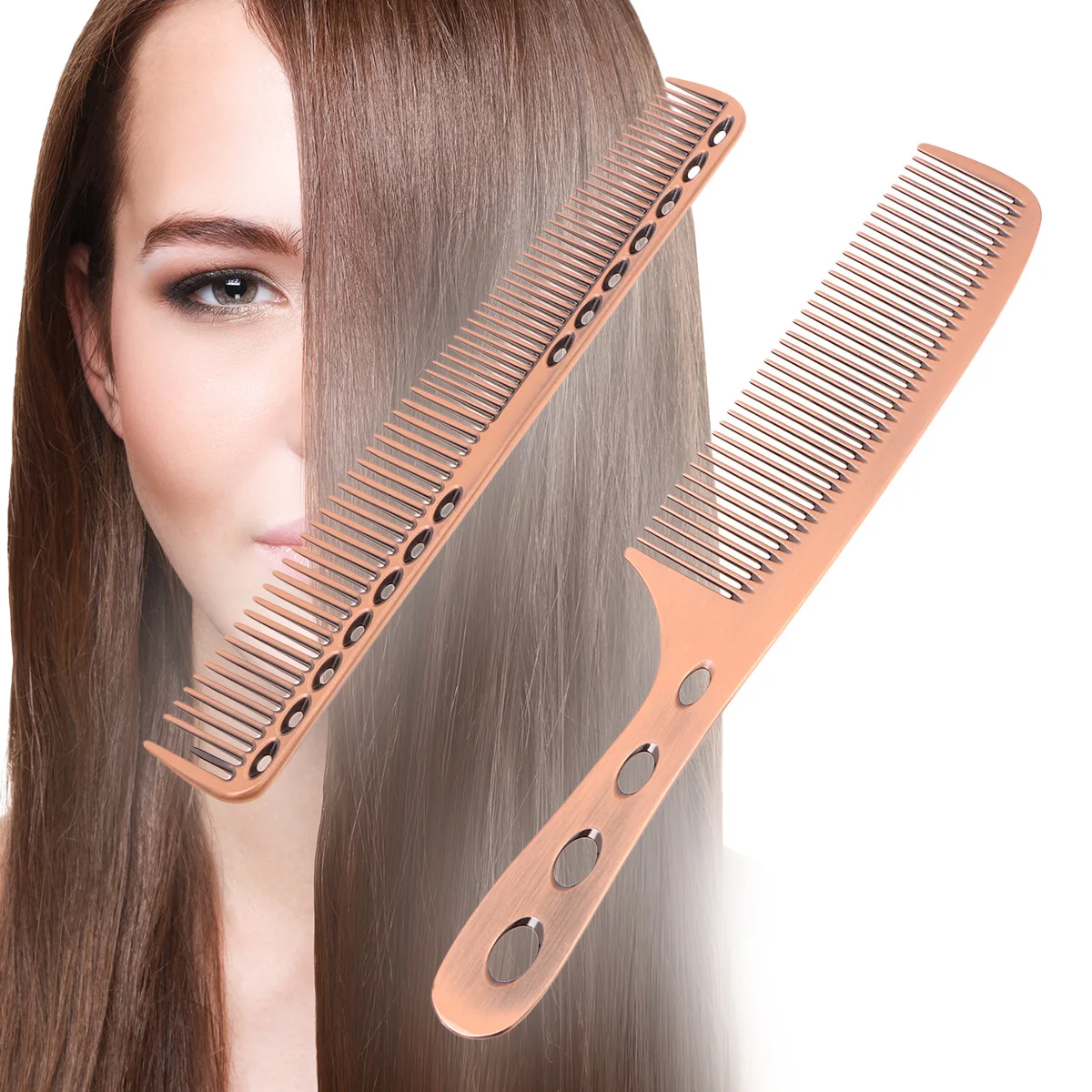

2 -Packs Ion Hair Comb Miss Combs for Women Styling Brush Detangler Cutting Tool