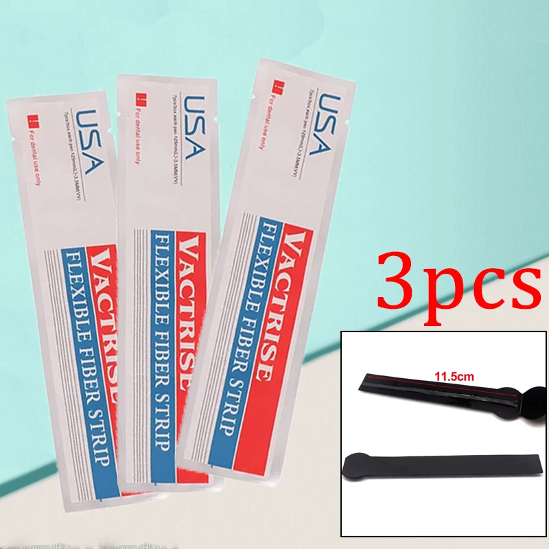 

3pcs Dental Fiber Splint Strip for Loose Tooth Stabilization, Orthodontic Retainer Bonding Fix