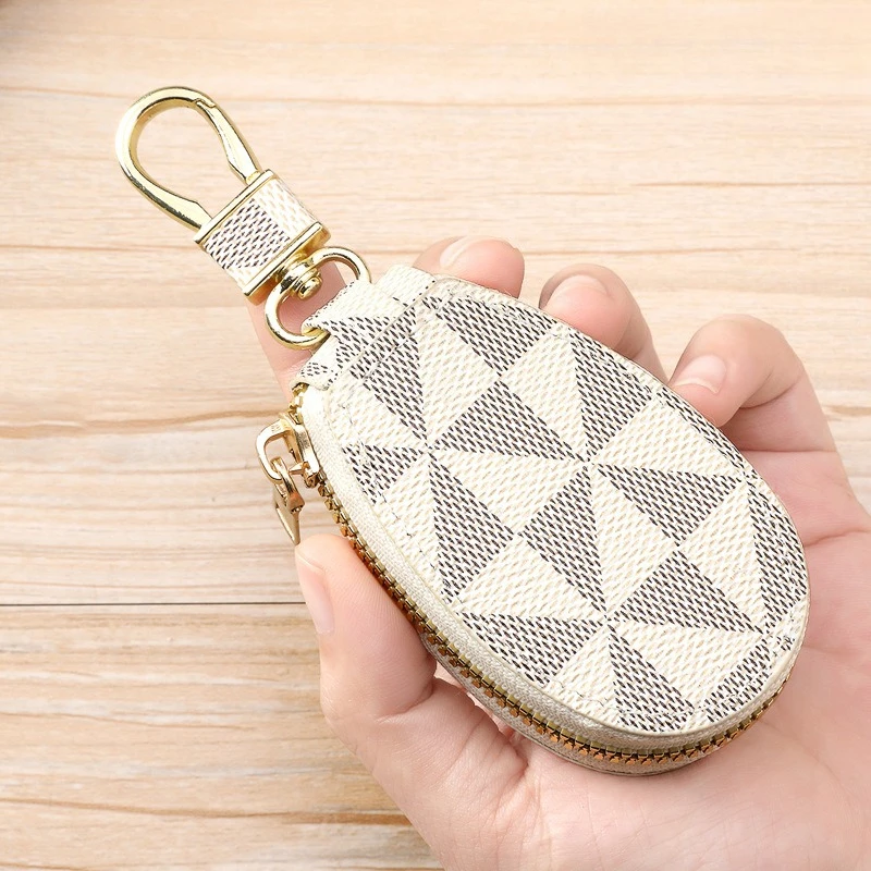 Retro-Schlüsselmappe, Mini-Leder-Geldbörse, Modeaccessoires, Reißverschluss, kleine Tasche, Kopfhörertasche für Damen und Herren – Detail 8