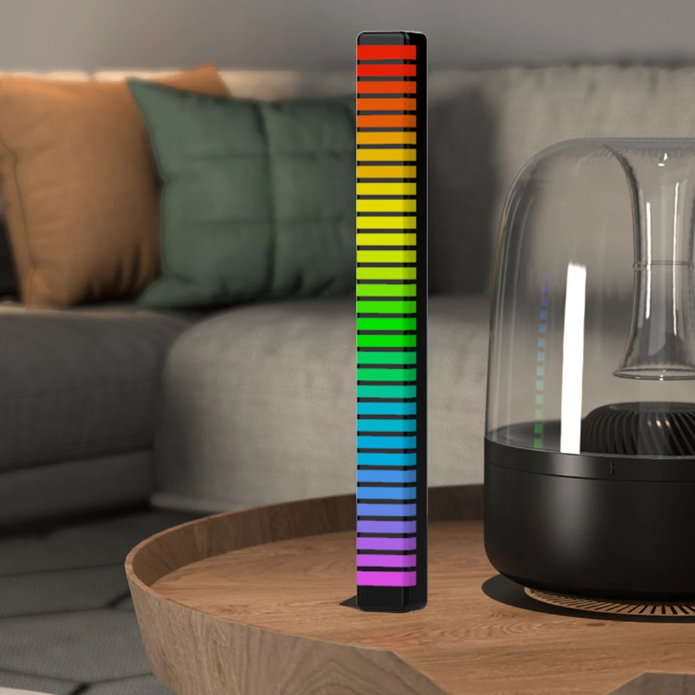 

Car Atmosphere Light Bar Colorful Music Ambient Lamp 3D RGB 32 LED Pickup Strip Light Lamp Bar for Car Computer