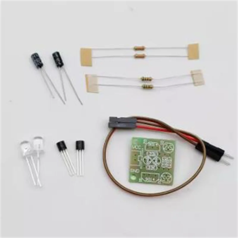 Transistor Multivibrator Circuit Kit, Easy LED Flashes Kit, 5mm