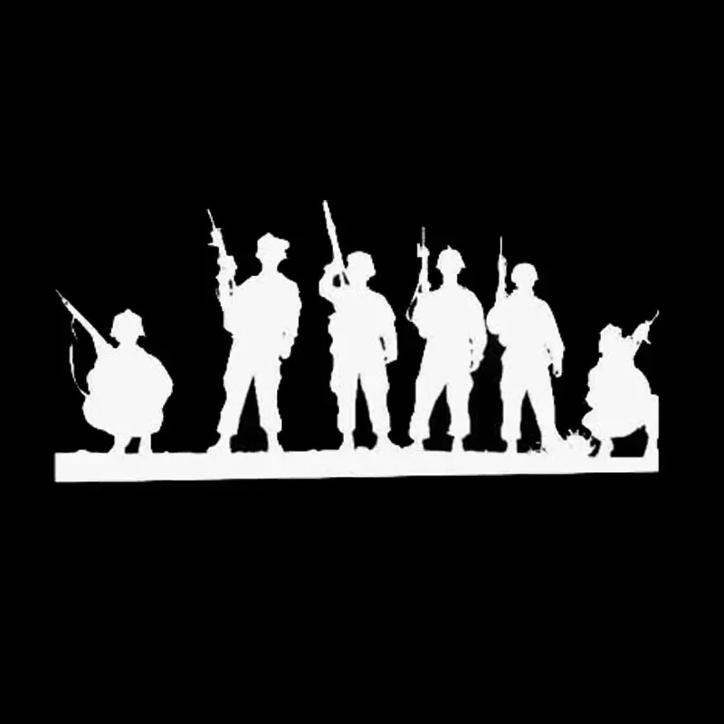 Army Shooting Creative Decal Car Styling Stylish Funny Car Window Car Stickers,13.5cm*6cm