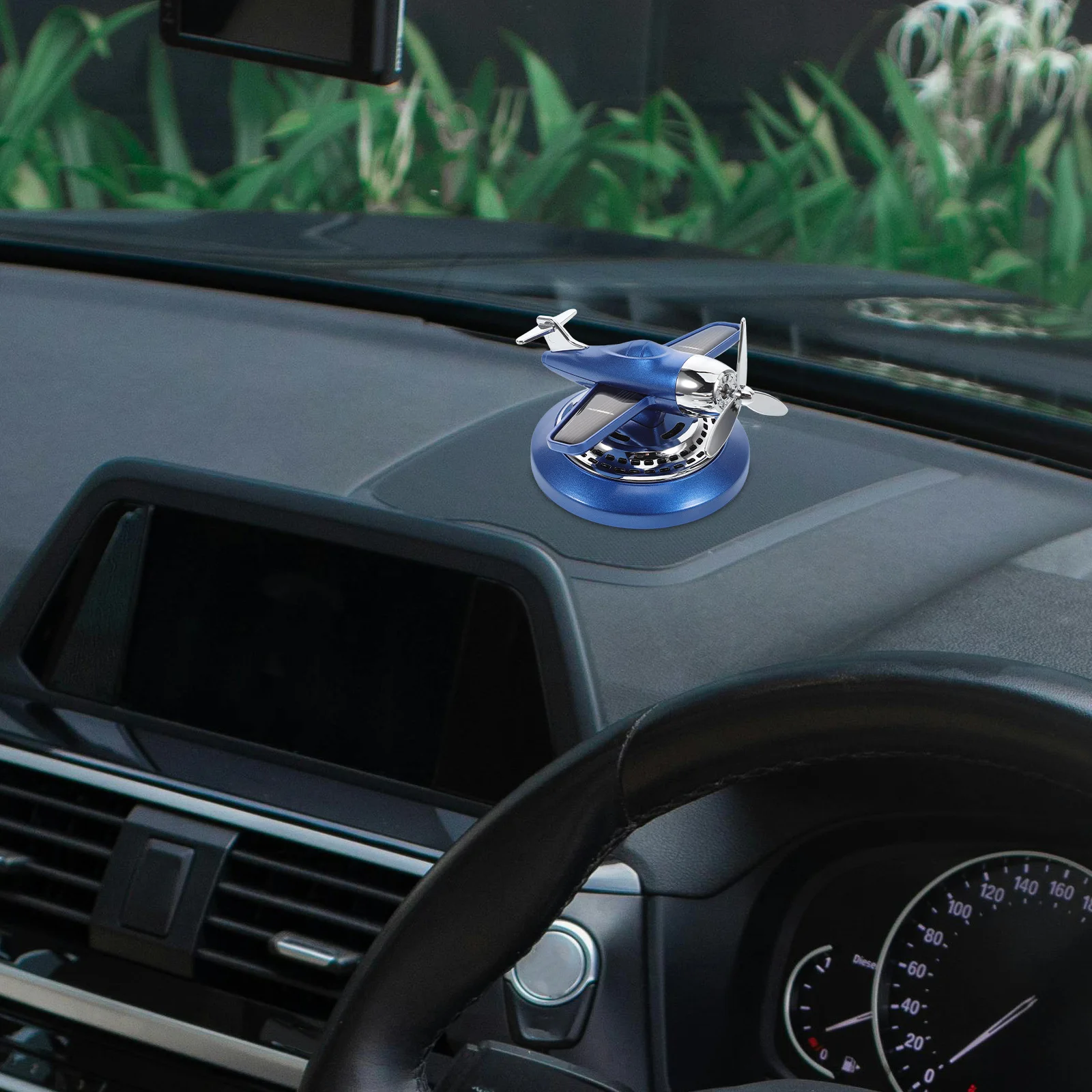 

Solar Powered Car Airplane Aromatherapy Diffuser Ornament Dashboard Scent Enhancer Interior Decoration Accessory
