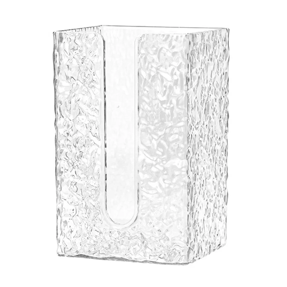 

Bathroom Tissue Box Tissue Box 12x9x17cm Bedroom Glacier Pattern Living Room Multifunctional Office Perfect Plastic