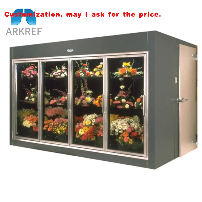 

Изготовленный на заказ 10-дверный коммерческий холодильник для цветочного магазина с компрессором Copeland - новый