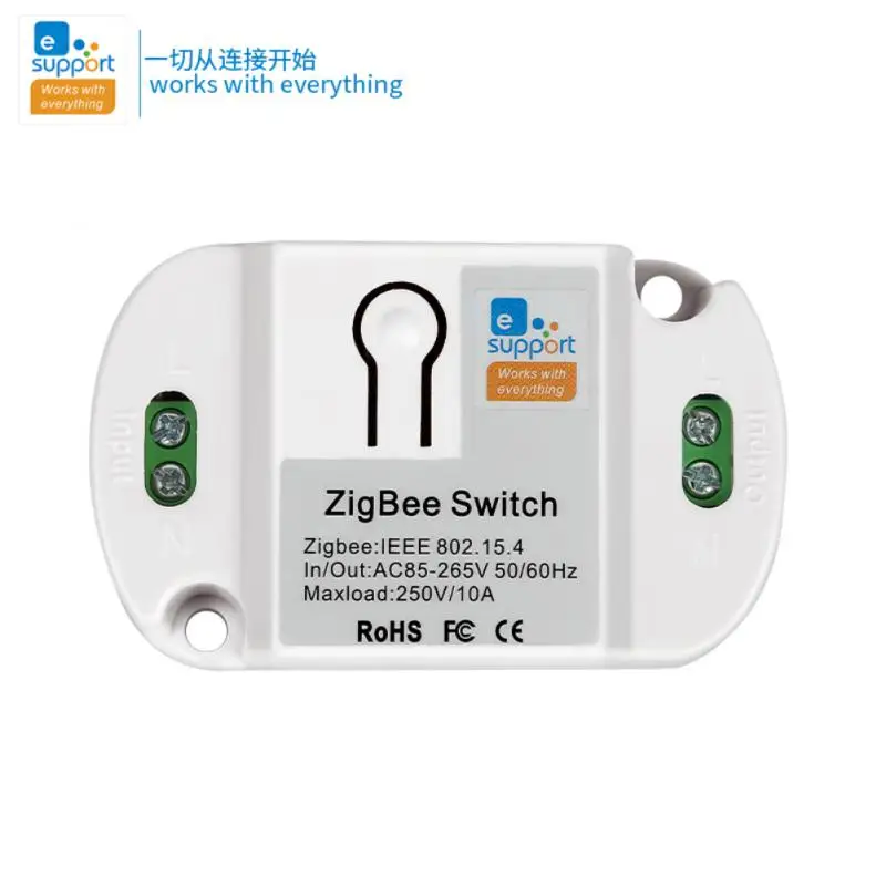 Breaker Module Zigbee Smart 10a App Remote Control Support Alexa Smartthings Ewelink Switch Wireless Switch Smart Switch