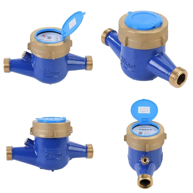 High Quality Copper Mechanical Water Meter Multi Nozzle Dry Blade Wheel Water Meter Mechanical Water Meter