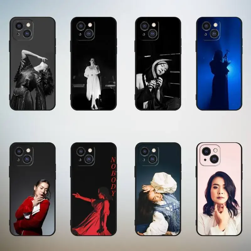 Mitski M-Miyawaki Phone Case For iPhone,11,12,Mini,13,14,15,PRO,XS,MAX,X,XR,6,7,8,Plus Black Shell