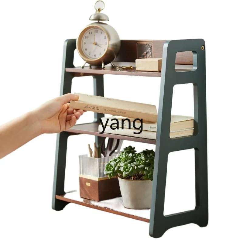 

LH solid wood three-layer shelf study bedroom student desktop simple bookshelf