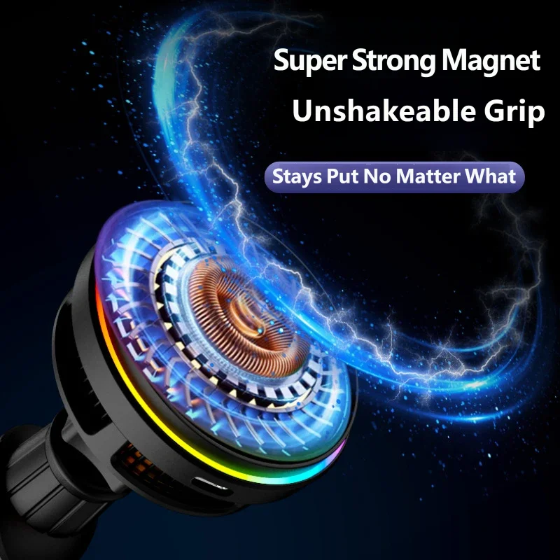 Магнитное беспроводное зарядно – обзор и цена Magnetic Phone Holder For Car Vent
