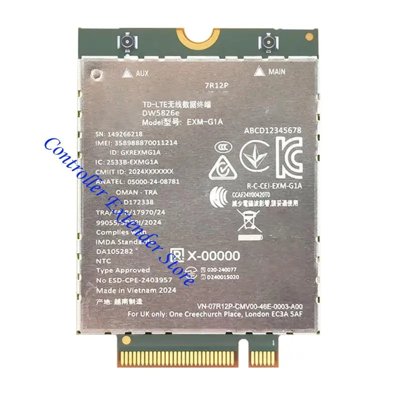 

N84B EXM-G1A DW5826E M.2 4G LTE Wireless Card Module Global Compatibility