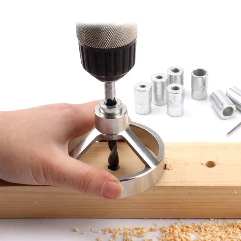 

Нержавеющая сталь, прямоугольная направляющая для сверла, дырокол, приспособления для позиционирования древесины, дюбельный локатор для столярных инструментов «сделай сам»